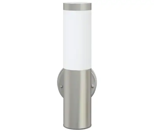 Āra Sienas Gaisma Sudraba 15 X 7,5 X 33 Cm Vidaxl