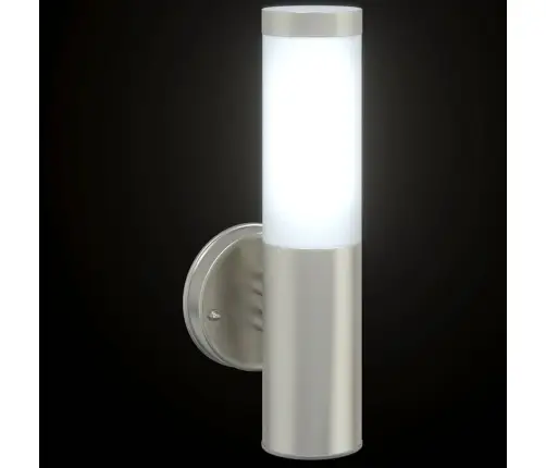 Āra Sienas Gaisma Sudraba 15 X 7,5 X 33 Cm Vidaxl