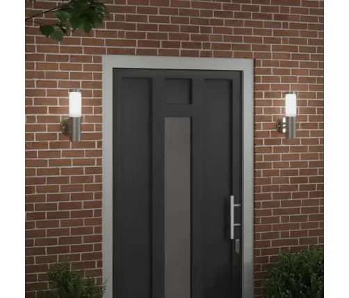 Lauko Sieninė Lemputė 2 Pcs Sidabro 15 X 7,5 X 33 Cm