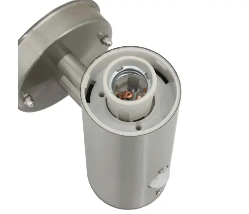 Āra Sienas Gaisma Sudraba 15 X 7,5 X 33 Cm Vidaxl