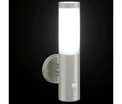 Āra Sienas Gaisma Sudraba 15 X 7,5 X 33 Cm Vidaxl