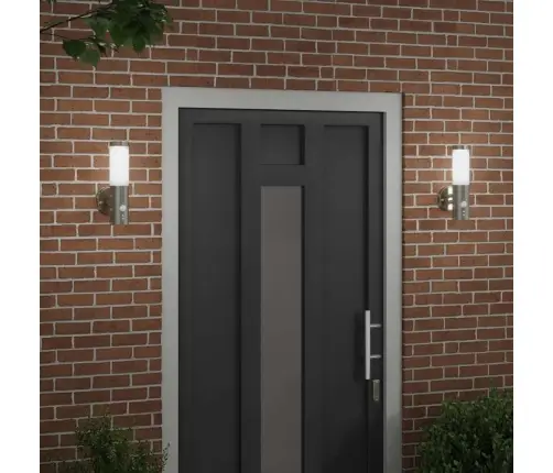 Lauko Sieninė Lemputė 2 Pcs Sidabro 15 X 7,5 X 33 Cm