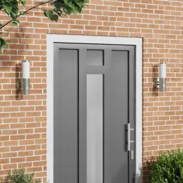 Āra Sienas Gaisma 2 Pcs Sudraba 15 X 7,5 X 33 Cm Vidaxl