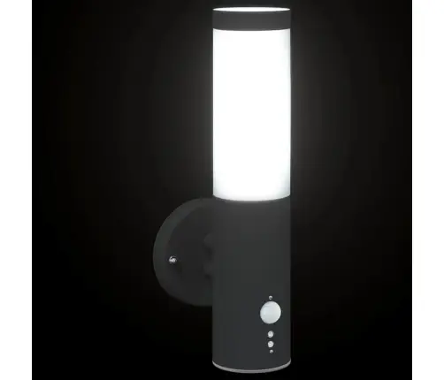 Āra Sienas Gaisma 2 Pcs Melna 15 X 7,5 X 33 Cm Vidaxl