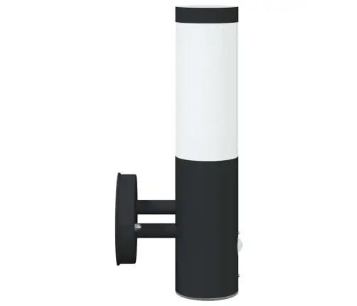 Āra Sienas Gaisma 2 Pcs Melna 15 X 7,5 X 33 Cm Vidaxl