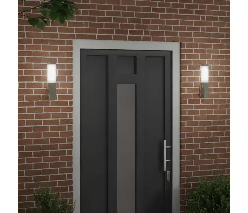 Lauko Sieninė Lemputė 2 Pcs Sidabro 10.5 X 6 X 33 Cm