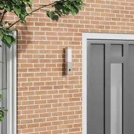 Āra Sienas Gaisma Sudraba 10.5 X 6 X 33 Cm Vidaxl