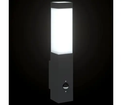 Ārējās Sienas Gaismas Ar Sensoru 2 Gab Melnā Nerūsējošā Tērauda Ip44 Vidaxl