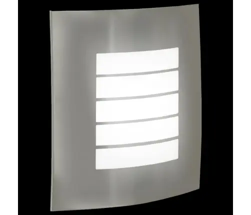 Āra Sienas Lampa 2 Gab., Sudraba Nerūsējošais Tērauds Ip44 Vidaxl