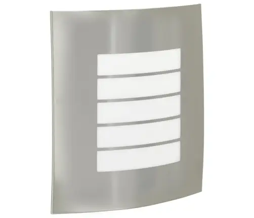 Āra Sienas Gaismas 2 Pcs Sudraba Nerūsējošais Tērauds Ip44 Vidaxl