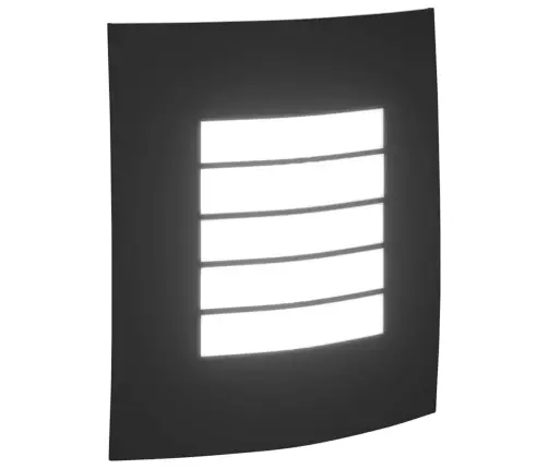 Āra Sienas Gaismas 2 Gab. Melnā Nerūsējošā Tērauda Ip44 Vidaxl