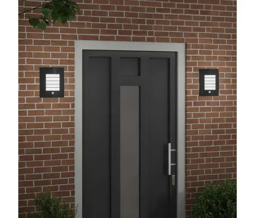 Lauko Sieninė Lemputė 2 Pcs Juoda 23.5 X 9 X 26 Cm