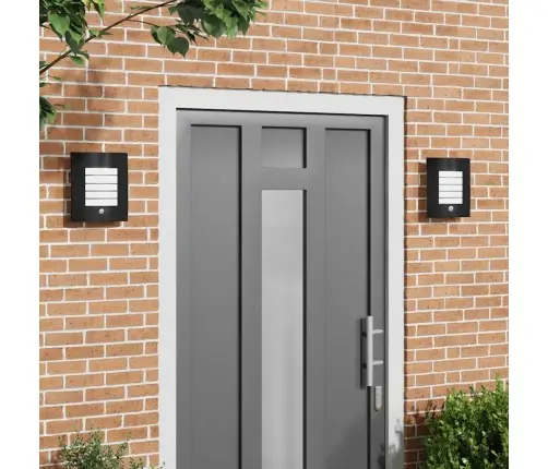 Lauko Sieninė Lemputė 2 Pcs Juoda 23.5 X 9 X 26 Cm