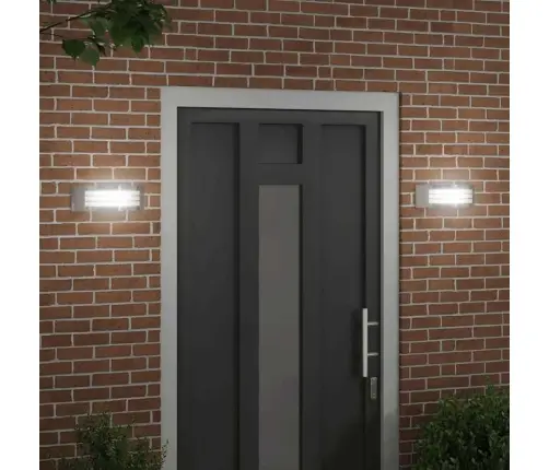 Lauko Sieninė Lemputė 2 Pcs Sidabro 32 X 10 X 10 Cm