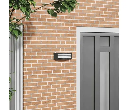 Melna Ārējā Sienas Lampa Vidaxl