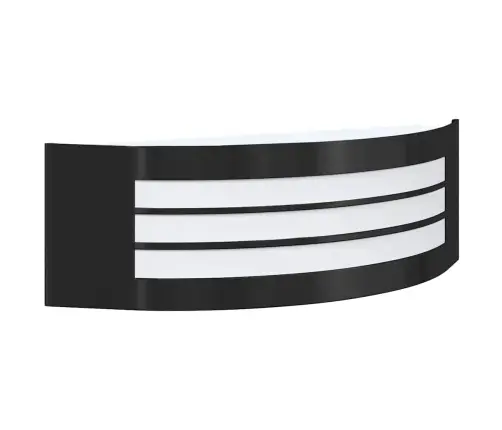 Melna Ārējā Sienas Lampa Vidaxl