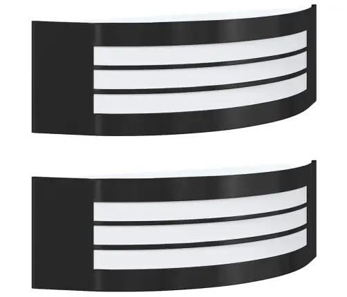 Väline Seinalamp 2 Pcs Must 32 X 10 X 10 Cm