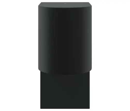 Āra Sienas Gaismas Melna Nerūsējošā Tērauda Ip44 Vidaxl