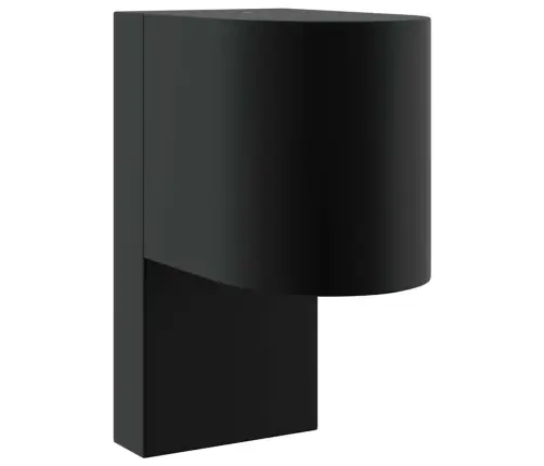 Āra Sienas Gaismas Melna Nerūsējošā Tērauda Ip44 Vidaxl