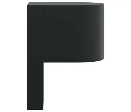 Āra Sienas Gaismas Melna Nerūsējošā Tērauda Ip44 Vidaxl