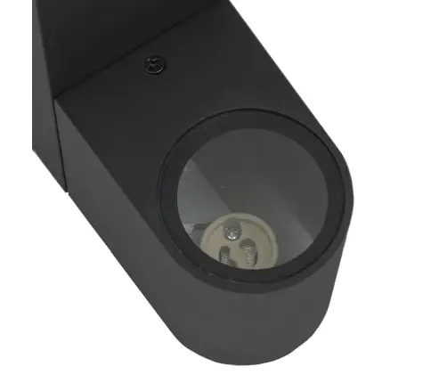 Lauko Sieninė Lemputė Juoda 12 X 7 X 15 Cm Nerūdijantis Plienas