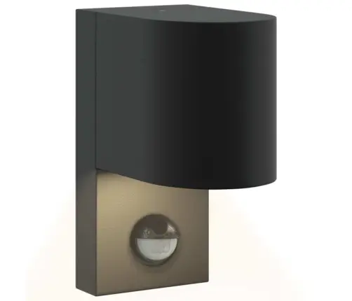 Lauko Sieninė Lemputė Juoda 12 X 7 X 15 Cm Nerūdijantis Plienas