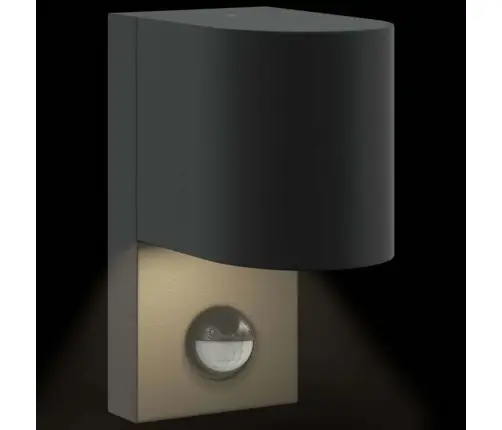 Lauko Sieninė Lemputė Juoda 12 X 7 X 15 Cm Nerūdijantis Plienas