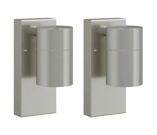 Lauko Sieninė Lemputė 2 Pcs Sidabro 6,5 X 10,5 X 16 Cm