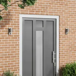 Āra Sienas Gaisma 2 Pcs Sudraba 6,5 X 10,5 X 16 Cm Vidaxl