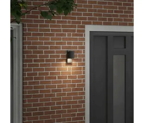 Väline Seinalamp Must 6,5 X 10,5 X 16 Cm