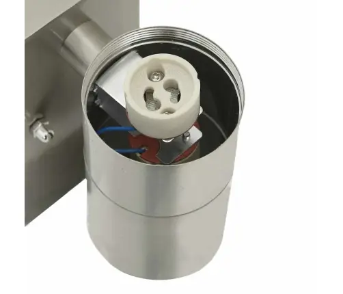 Väline Seinalamp Hõbedane 7 X 10 X 22 Cm