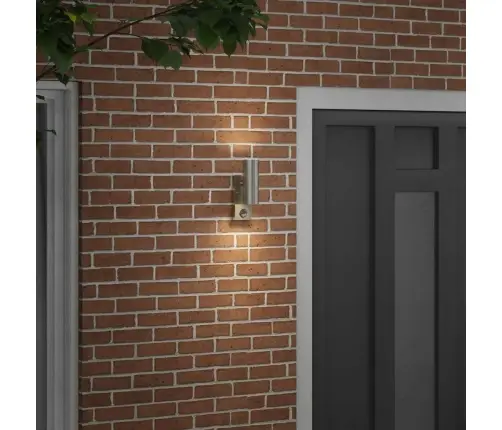 Väline Seinalamp Hõbedane 7 X 10 X 22 Cm