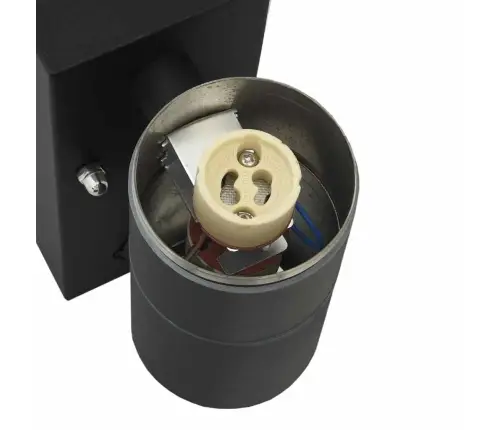 Väline Seinalamp 2 Pcs Must 7 X 10 X 22 Cm