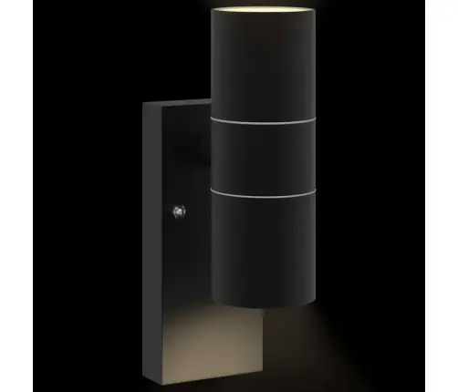 Väline Seinalamp 2 Pcs Must 7 X 10 X 22 Cm