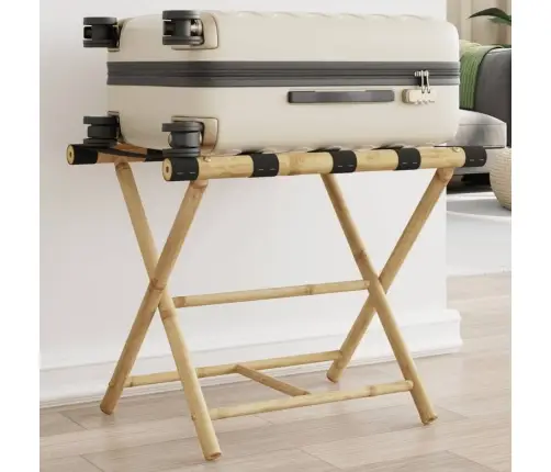 Sulankstomas Stovas Lagaminui, 62X42X50,5cm Bambukas