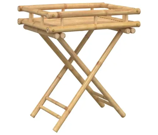 Kokkupandav Laud Kandikuga, 60 X 40 X 68 cm Bambus