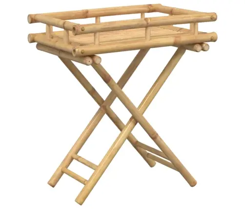 Kokkupandav Laud Kandikuga, 60 X 40 X 68 cm Bambus