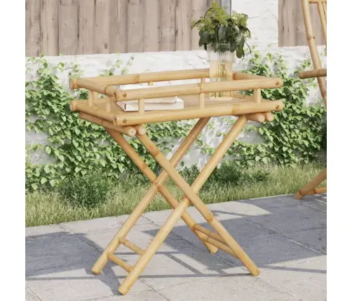 Kokkupandav Laud Kandikuga, 60 X 40 X 68 cm Bambus