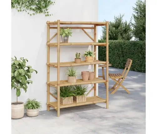 5 Līmeņu Plaukts, 100X40X150 Cm, Bambuss Vidaxl