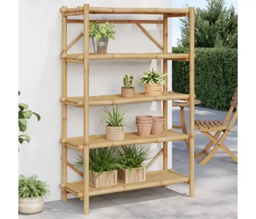 5 Līmeņu Plaukts, 100X40X150 Cm, Bambuss Vidaxl