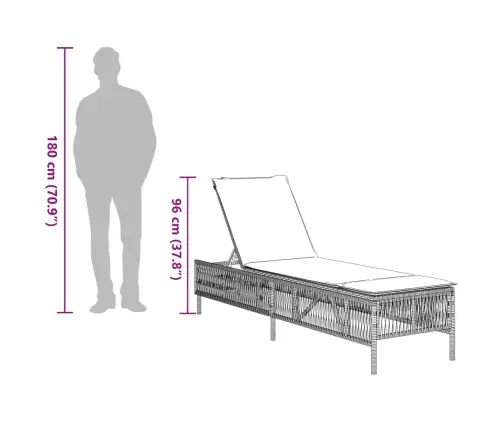 Saulės Gultai Su Pagalvėlėmis, 2Vnt., Juodi, Poliratanas