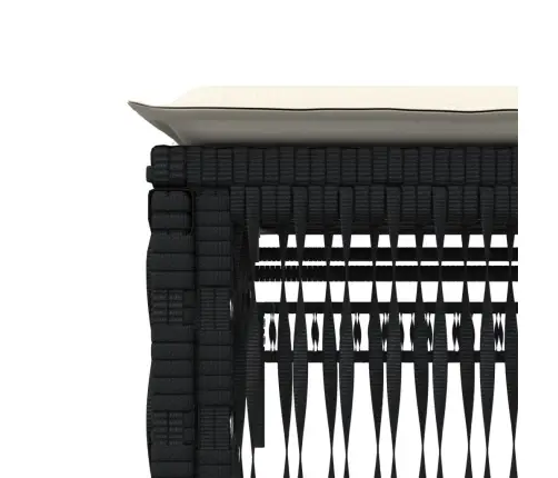 Saulės Gultai Su Pagalvėlėmis, 2Vnt., Juodi, Poliratanas