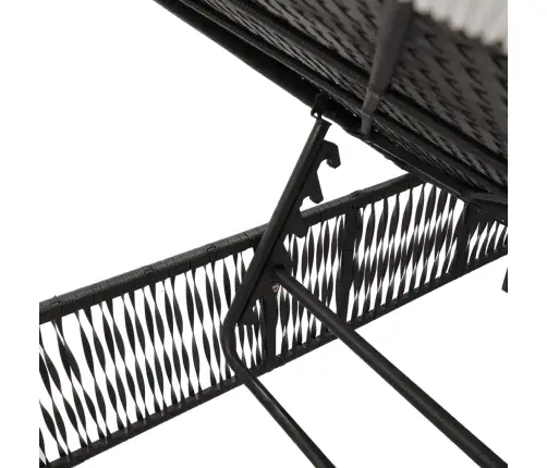 Saulės Gultai Su Pagalvėlėmis, 2Vnt., Juodi, Poliratanas