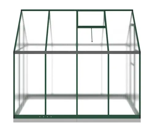 Siltumnīca Ar Pamatnes Rāmi, Zaļš, 224X169X202 Cm, Alumīnijs Vidaxl