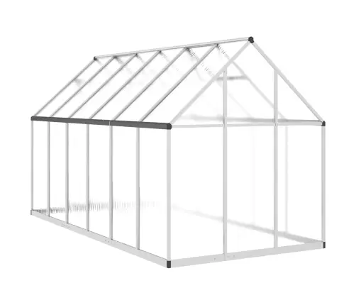 Kasvuhoone Alusraamiga, Hõbedane, 334X169X195 cm Alumiinium