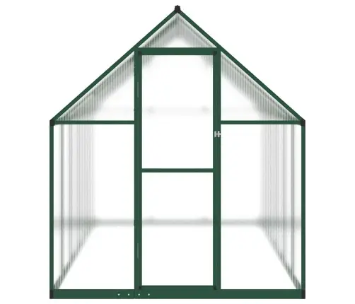 Siltumnīca Ar Pamatnes Rāmi, Zaļš, 334X169X195 Cm, Alumīnijs Vidaxl