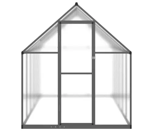 Siltumnīca Ar Pamatnes Rāmi, Antracītpelēks, 334X169X195 Cm Vidaxl