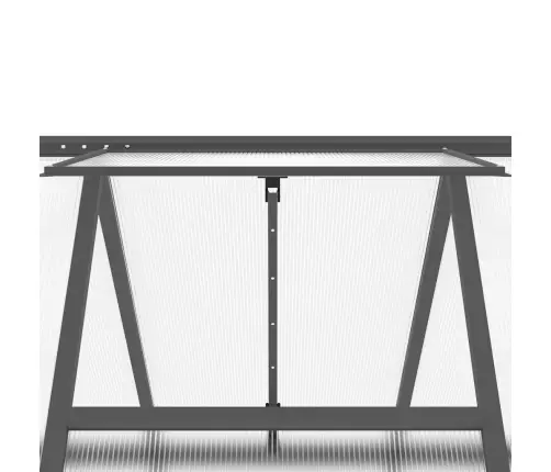 Siltumnīca Ar Pamatnes Rāmi, Antracītpelēks, 334X169X195 Cm Vidaxl