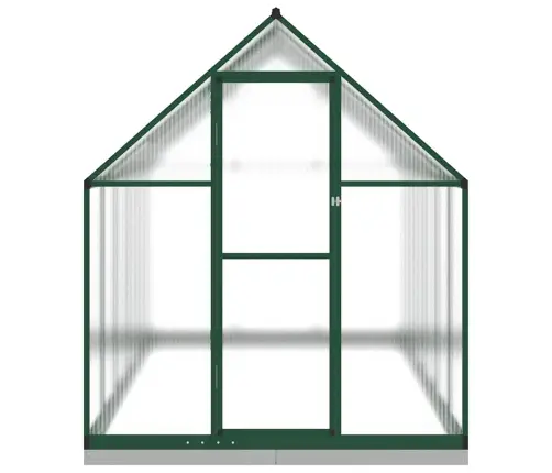 Siltumnīca Ar Pamatnes Rāmi, Zaļš, 334X169X202 Cm, Alumīnijs Vidaxl