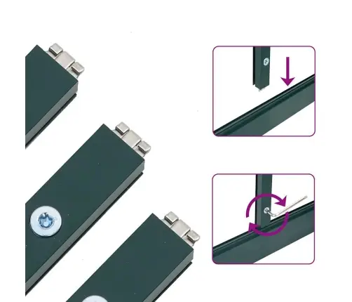 Siltumnīca Ar Pamatnes Rāmi, Zaļš, 334X169X202 Cm, Alumīnijs Vidaxl